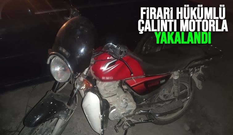 Çalıntı motorla kaçarken yakalandı