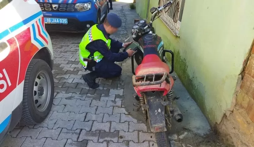 Çalıntı motosiklet bulundu