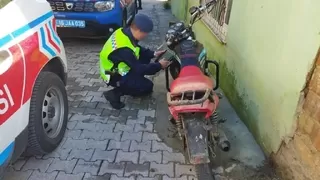Çalıntı motosiklet bulundu
