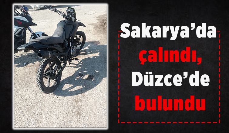 Çalıntı motosiklet bulundu