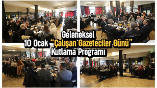 Çalışan Gazeteciler Günü kutlama programı