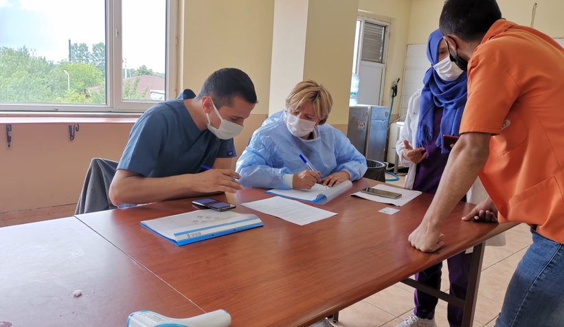 Çalışanlara fabrikada aşı hizmeti başladı