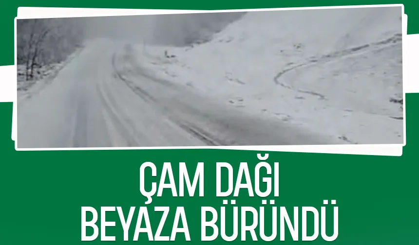 Çam Dağında kar yağışı etkili oluyor