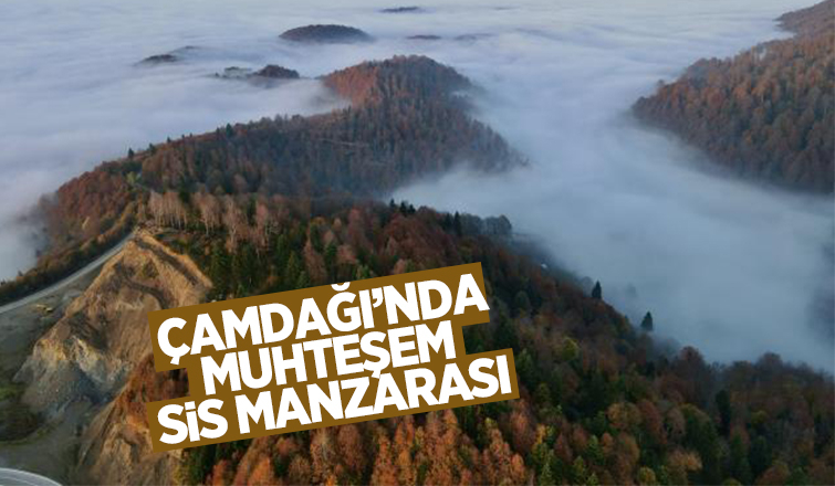Çamdağı'nda muhteşem sis manzararası