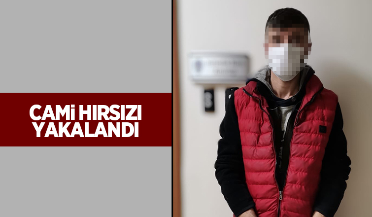 Cami hırsızı kaçamadı