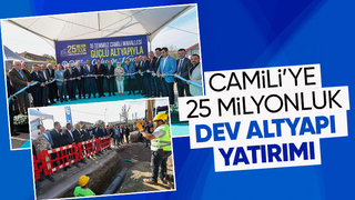 Camili de 25 milyon TL lik alt yapı yatırımı başladı