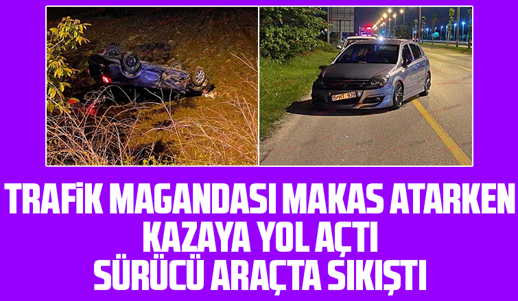 Camili-Karaman yolunda makas kazası