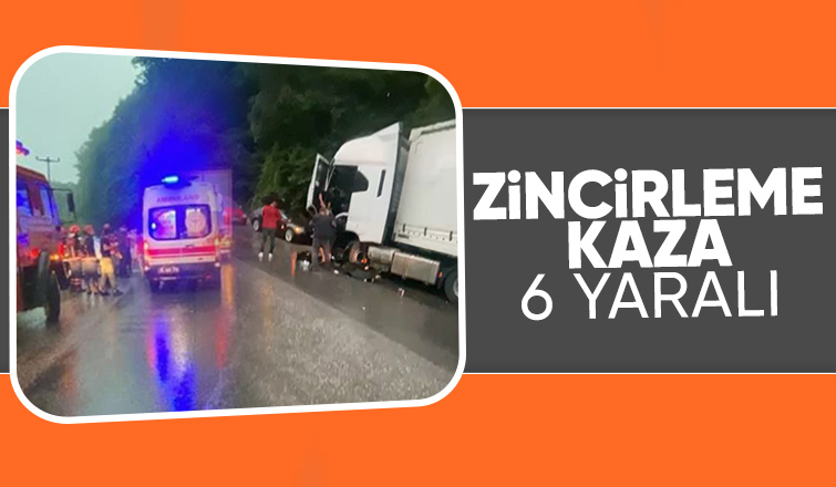 Çamlıca yolunda kaza 6 yaralı