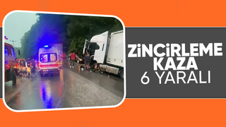 Çamlıca yolunda kaza 6 yaralı
