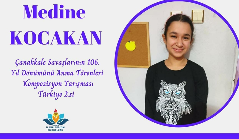 Çanakkale Kompozisyonuyla Türkiye 2.si oldu