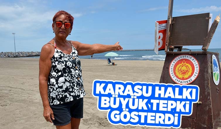 Cankurtaran kulesi tahrip edildi, bölge halkı tepki gösterdi
