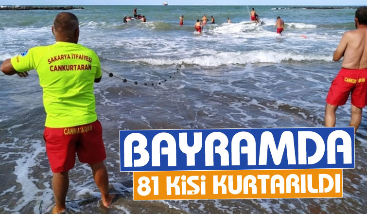 Cankurtaranlar bayramda 81 kişiyi kurtardı