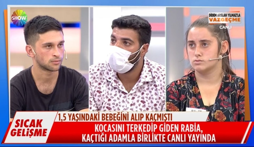 Canlı yayında eşiyle yüzleşti