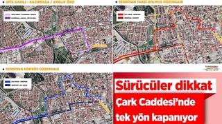 Çark Caddesi tek yönlü kapanıyor
