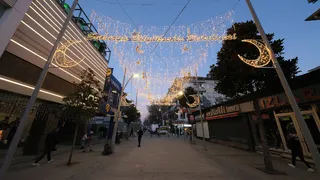 Çark Caddesi’nde Ramazan'da özel tasarım süsleme