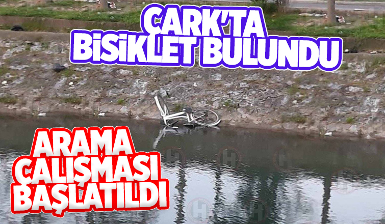 Çark Deresi'ne düşmüş bisiklet bulundu, arama yapılıyor