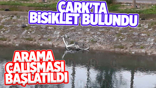 Çark Deresi'ne düşmüş bisiklet bulundu, arama yapılıyor