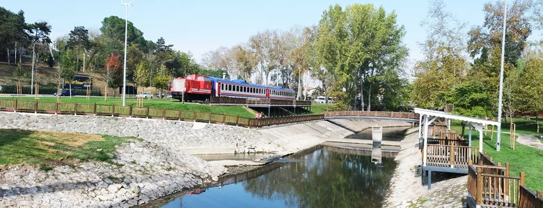Çark Deresi'ne düştü, itfaiye kurtardı