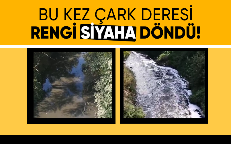 Çark Deresi'nin rengi siyaha döndü