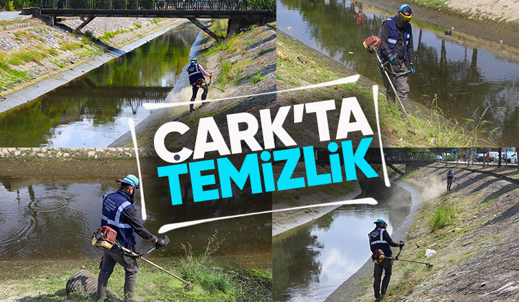 Çark Deresi’nin çevresi temizleniyor