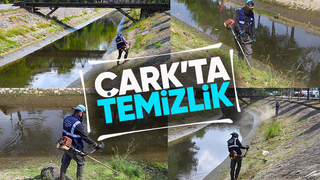 Çark Deresi’nin çevresi temizleniyor