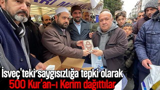Çark'ta 500 Kur'an-ı Kerim dağıttılar