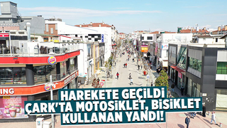 Çark'ta motosiklet ve bisiklet kullanana ceza kesilecek