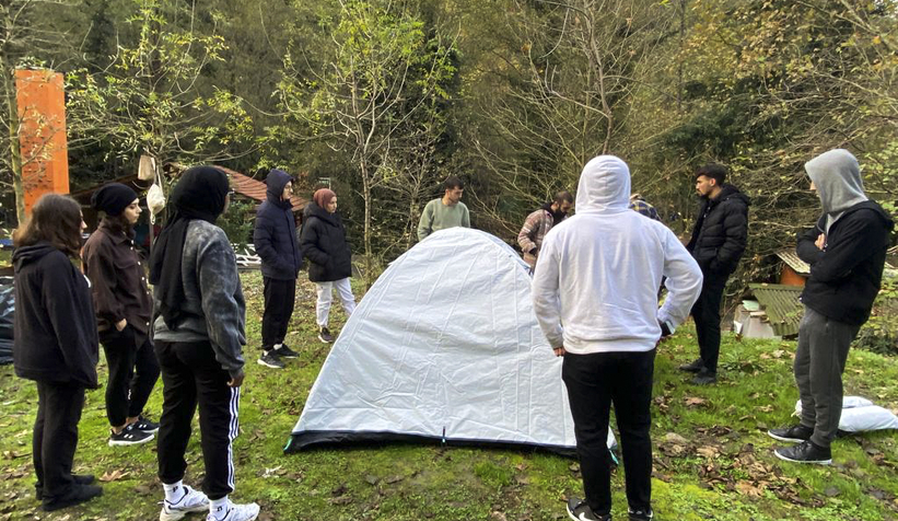 Çatalkaya Vadisi’nde çadır kampı yaptılar