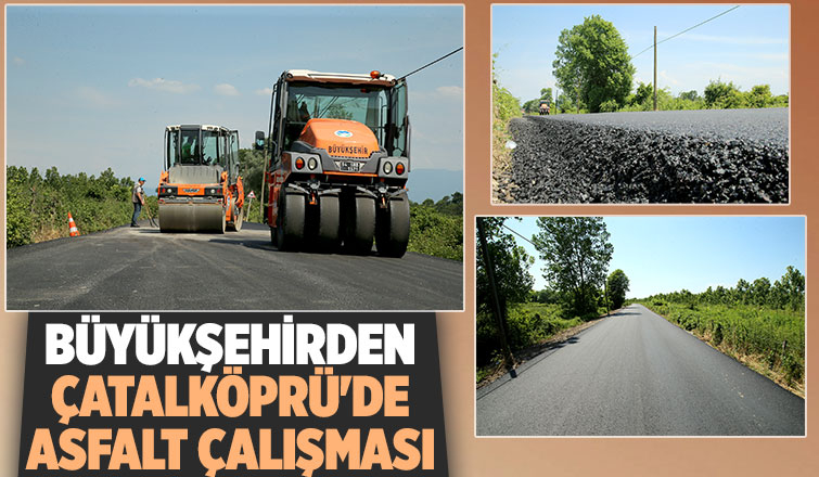 Çatalköprü yolu asfaltlandı