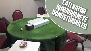 Çatı katını kumarhaneye dönüştürdüler