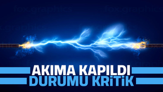 Çatıda akıma kapıldı