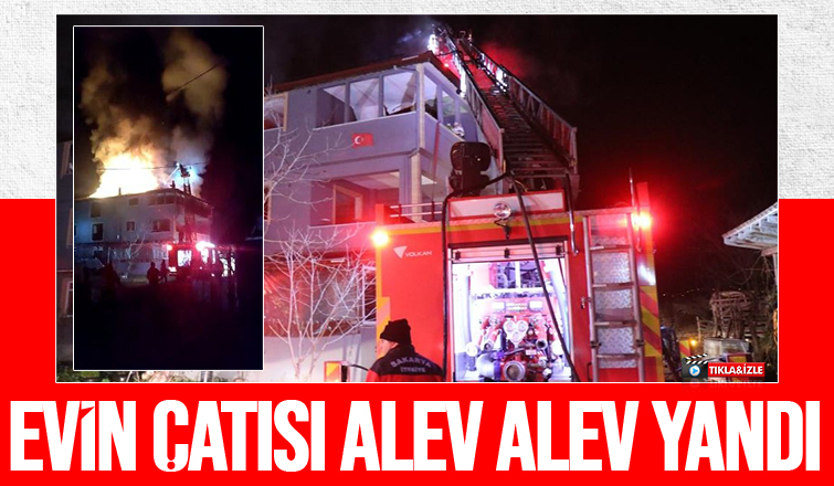 Çatıyı söndürmeye çalışırken üzerine moloz düştü