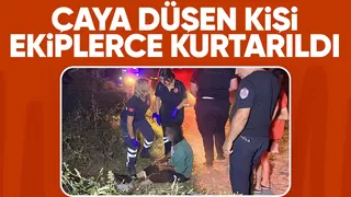 Çaya düştü