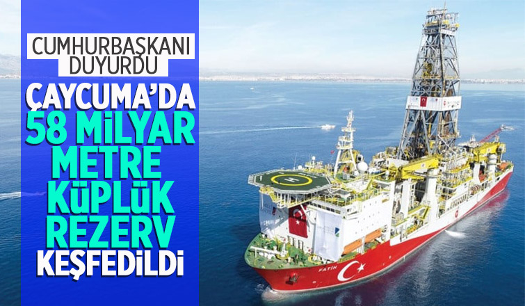 Çaycuma'da 58 milyar metreküplük rezerv keşfedildi