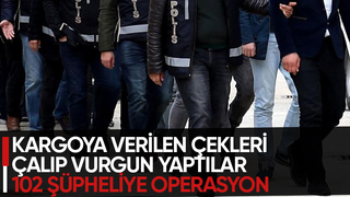 Çek hırsızlarına 19 ilde operasyon