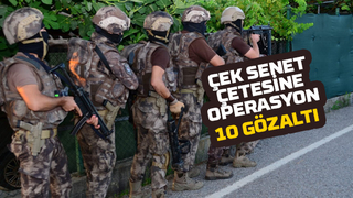 Çek senet çetesi çökertildi