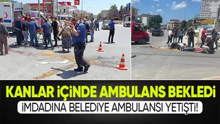 Çekiciye çarpan motosikletli kanlar içinde kaldı