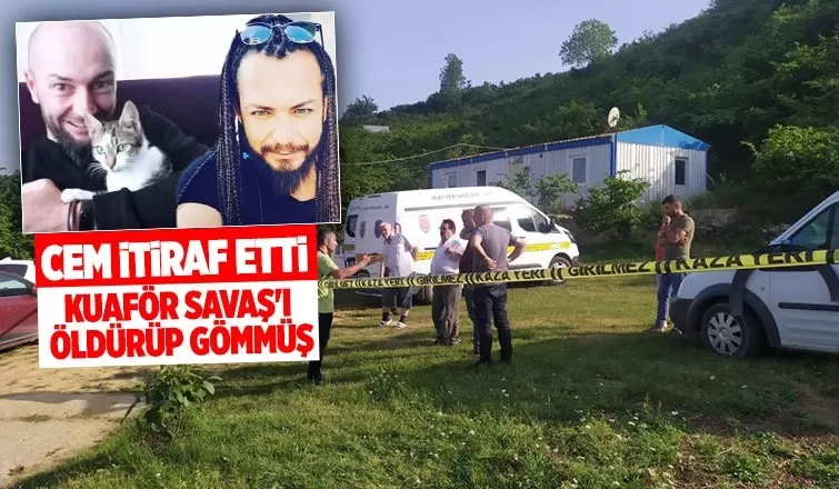 Cem itiraf etti, Kuaför Savaş'ı öldürüp gömmüş