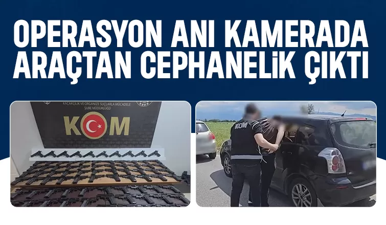 Cephanelik gibi araç; 5 milyon liralık silah ele geçirildi