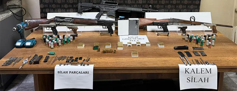 Cephanelik gibi evden suikast silahı çıktı