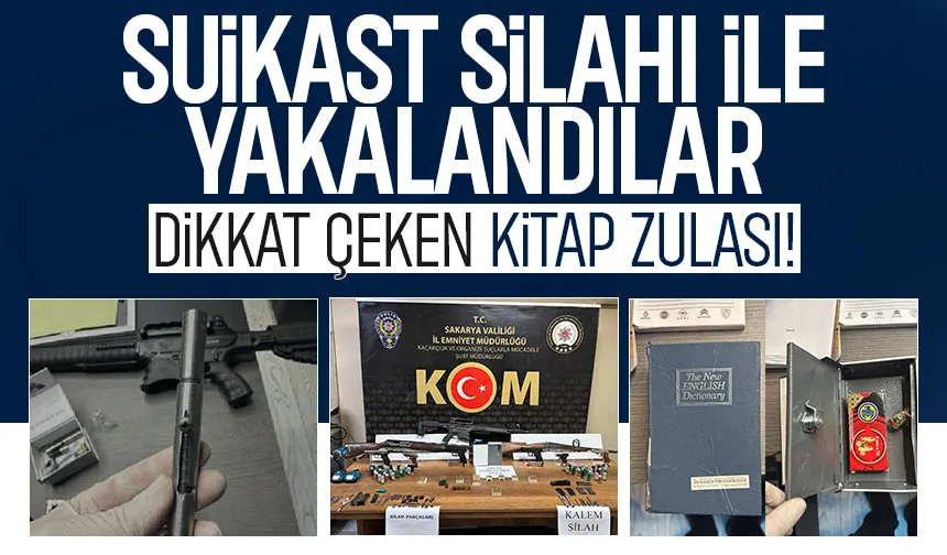 Cephanelik gibi evden suikast silahı çıktı