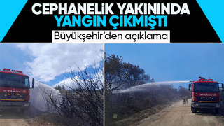 Cephanelik yakınındaki yangında son durum