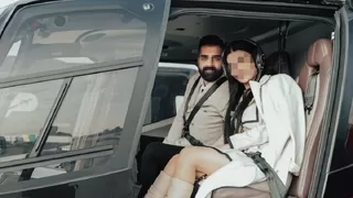 Çete lideri evlilik teklifine helikopterle gitti
