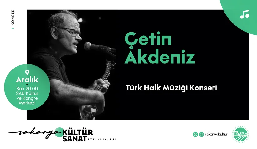 Çetin Akdeniz’den Türk Halk Müziği esintisi Sakarya’da