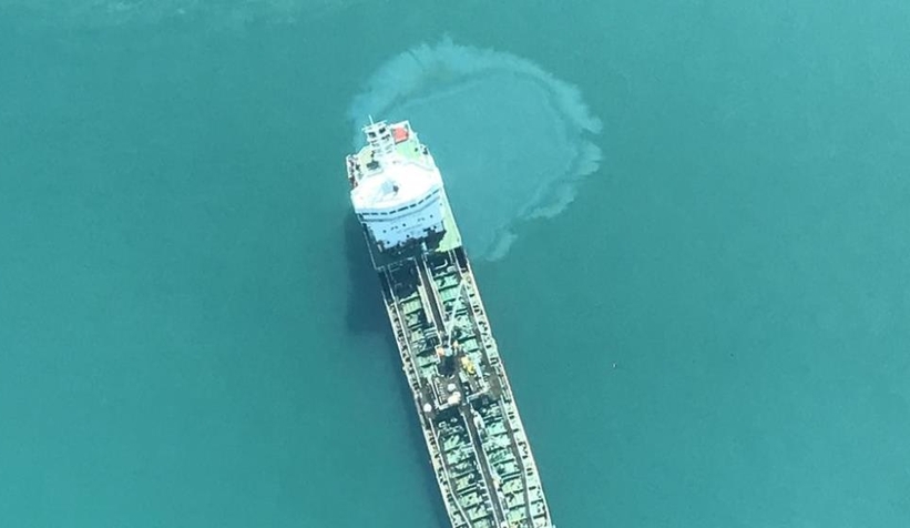 Çevre felaketi havadan görüntülendi