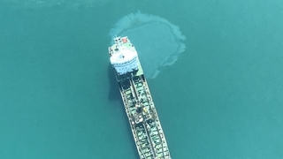 Çevre felaketi havadan görüntülendi