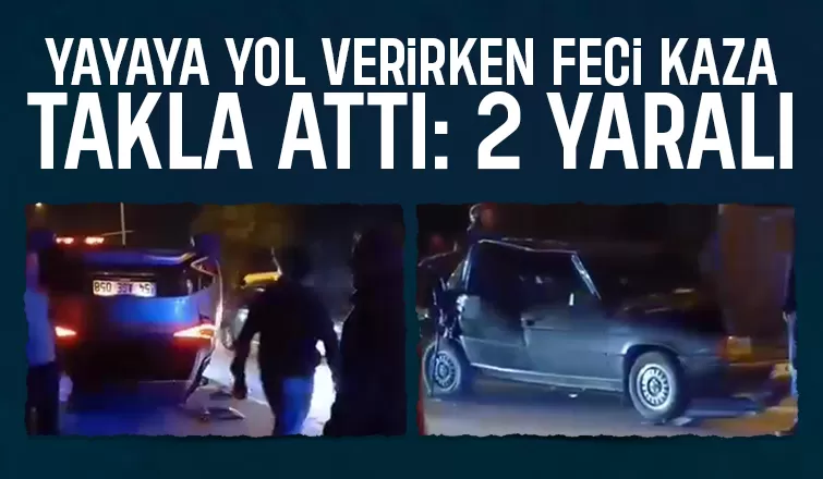 Çevre yolunda feci kaza 2 yaralı