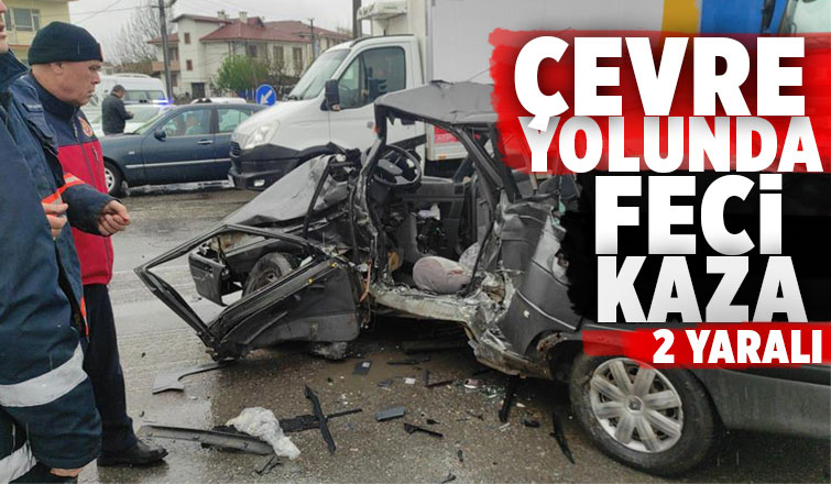 Çevre yolunda kaza: 2 yaralı