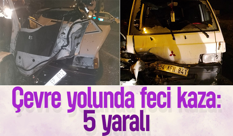 Çevre yolunda kaza: 5 yaralı