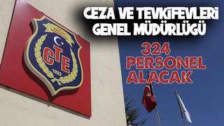 Ceza ve Tevkifevleri Genel Müdürlüğü 324 personel alıyor